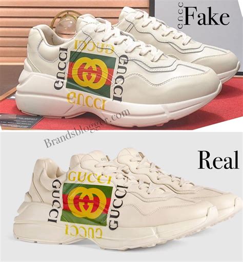 how to spot Gucci rhyton sneakers